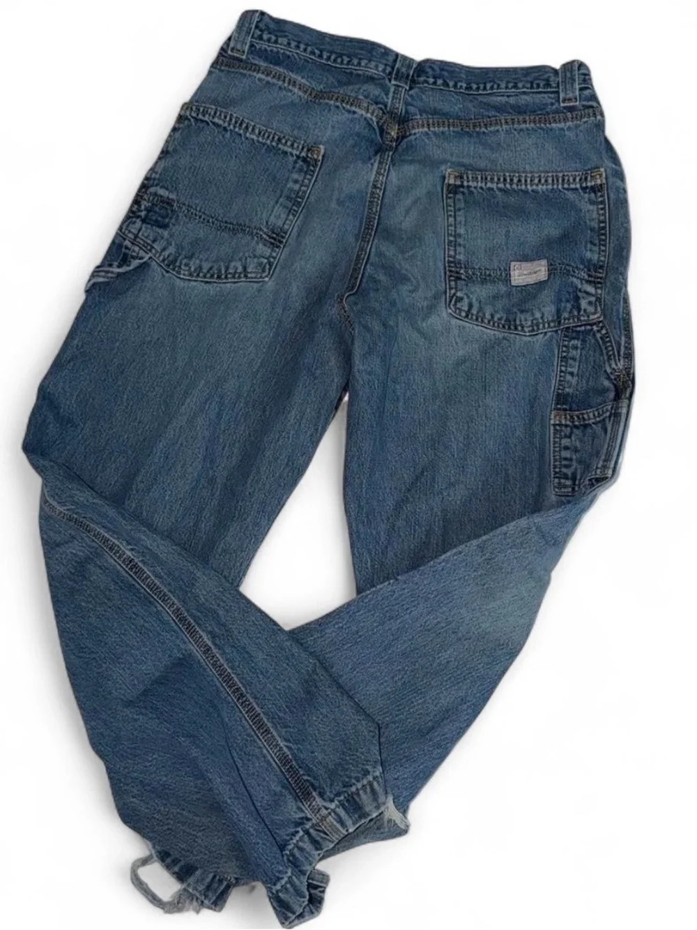 Vintage 90s Levi Strauss Signature Retro Light Blue Denim Distressed Jeans 32x30